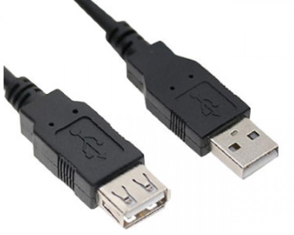 Kabl E-Green USB 2.0 A-USB 2.0 A M/F 3m crni