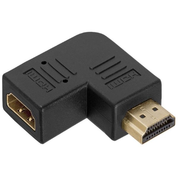 Adapter E-Green HDMI (M)-HDMI (F) pod uglom crni