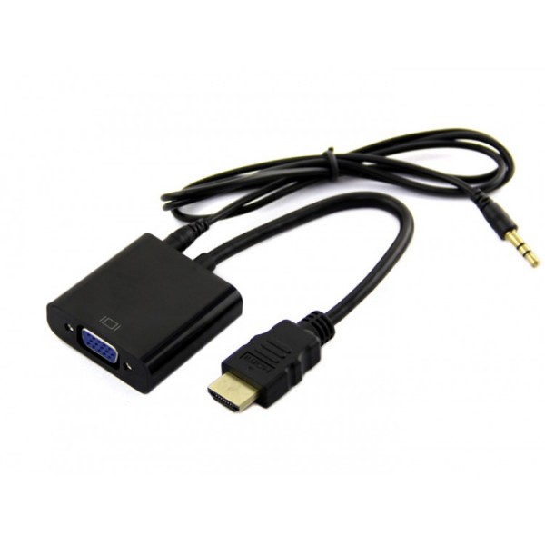 Adapter E-Green HDMI (M)-VGA D-sub (F)+audio (M/M)